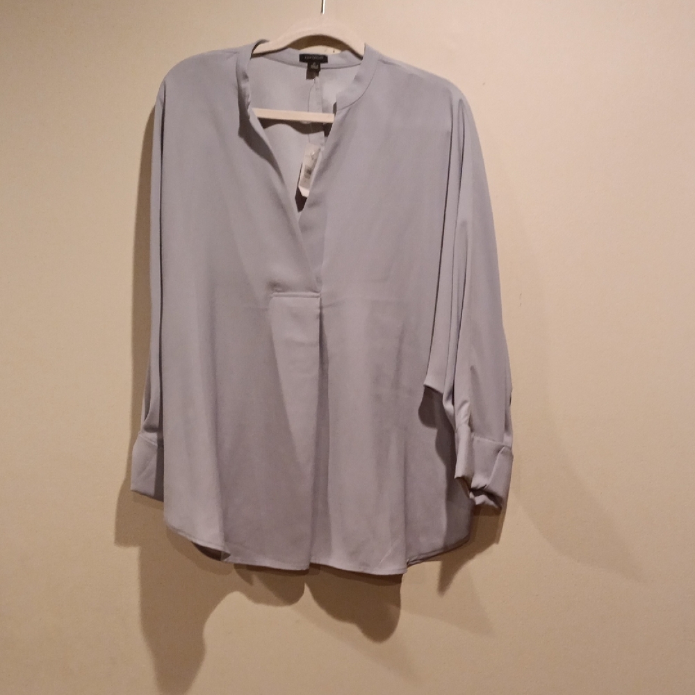 Light Blue Women's Split-Neck Blouse - Unbranded SET